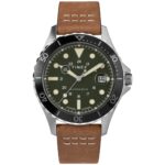 Timex Navi XL 41mm Automatic Green Brown