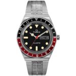 Timex Q 1979 Reissue 38mm Silver Black Red